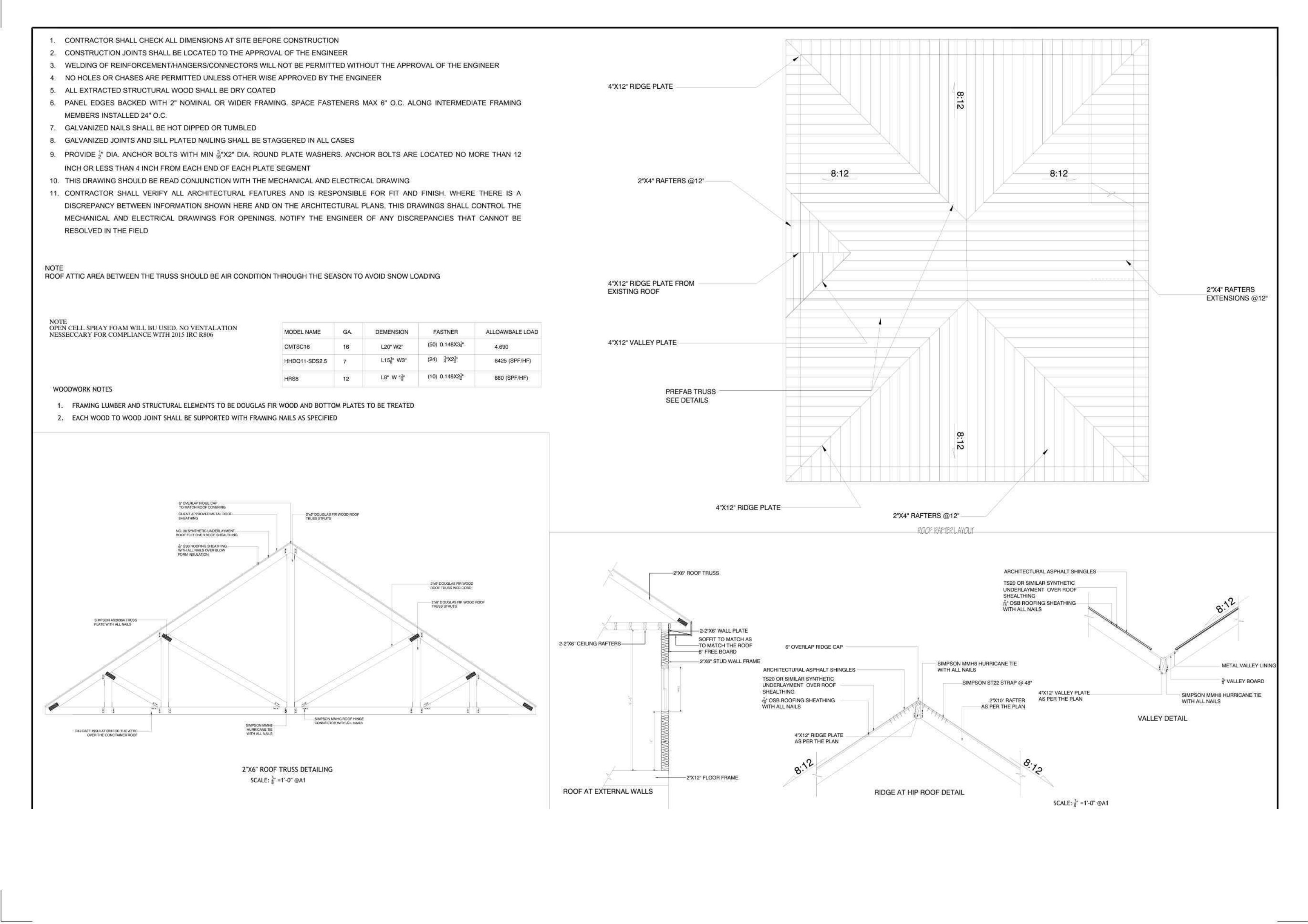 S-301 — Roof & Truss Detail